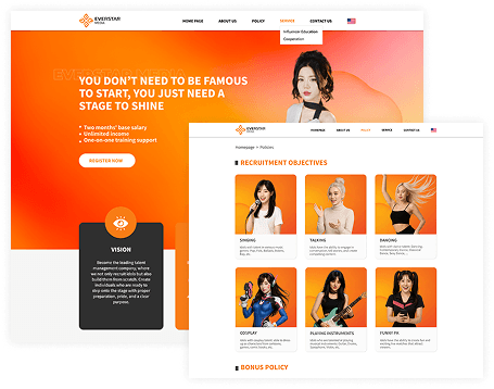 CREATOR platform mockup
